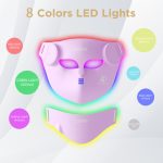 ماسک صورت سیلیکونی LED ۸ رنگ با کنترل بی‌سیم