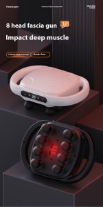 ماساژور بی‌سیم لویاو J35A | رهایی عضلات | 8 سر ماساژور | مناسب بدن و عضلات