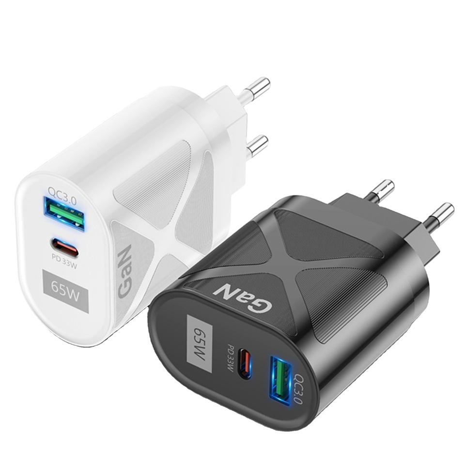 شارژر سریع لپ‌تاپ 65W INGZOOM ALD-W3 | شارژر سریع PD | QC3.0 | مناسب آیفون 16 و 15 پرو مکس