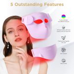 ماسک صورت سیلیکونی LED ۸ رنگ با کنترل بی‌سیم