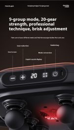 ماساژور بی‌سیم لویاو J35A | رهایی عضلات | 8 سر ماساژور | مناسب بدن و عضلات