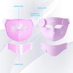 ماسک صورت سیلیکونی LED ۸ رنگ با کنترل بی‌سیم