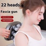 Handheld Electric Body Massage Gun 22 Heads Deep Tissue Relaxation