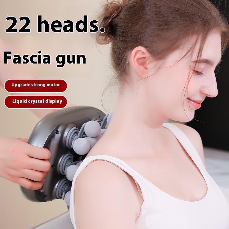 Handheld Electric Body Massage Gun 22 Heads Deep Tissue Relaxation