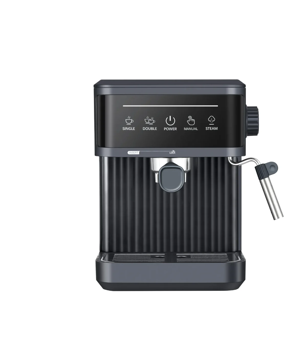 دستگاه اسپرسوساز هوشمند پرتابل با طراحی مدرن و نمایشگر دیجیتال