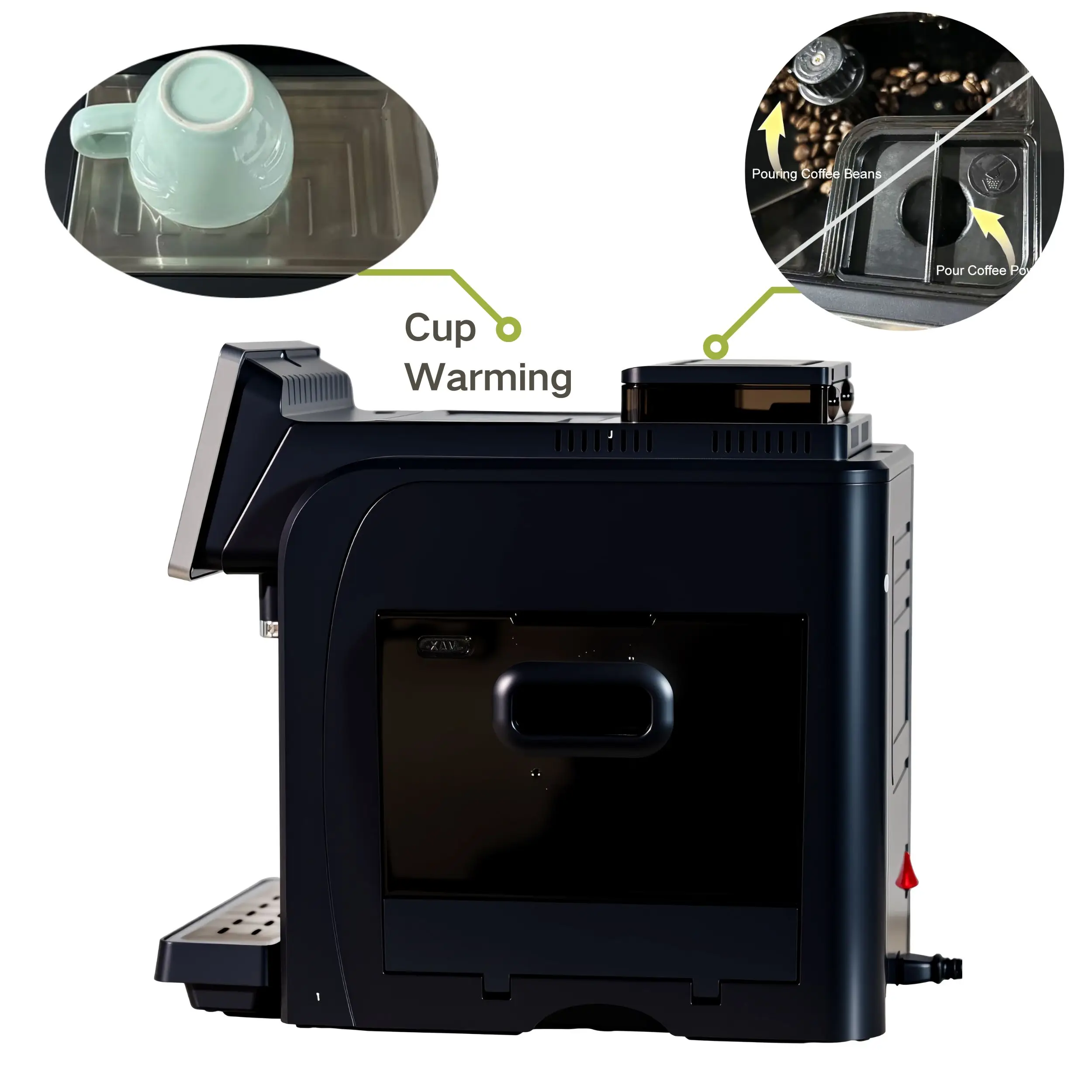 دستگاه قهوه‌ساز هوشمند Longbank با طراحی ایتالیایی و نمایشگر دیجیتال