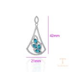 نمای نزدیک اویز ژوپینگ نگین‌دار کد 32751-A18