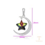 نمای نزدیک اویز ژوپینگ نگین‌دار رنگ ثابت کد A00621628