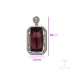 نمای نزدیک اویز ژوپینگ نگین‌دار کد A00622513