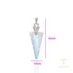 جزییات و نمای نزدیک اویز ژوپینگ طول Free وزن 3.72 گرم کد A00622789-AB