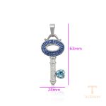 نمای نزدیک اویز ژوپینگ نگین‌دار کد A00627039