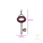 نمای نزدیک اویز ژوپینگ نگین‌دار کد A00627040