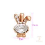 نمای نزدیک اویز ژوپینگ نگین‌دار کد X000017584