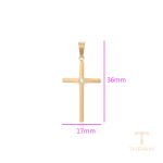 نمای نزدیک اویز ژوپینگ نگین‌دار مناسب پوست حساس کد T001091764
