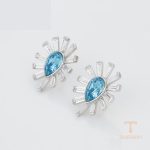 نمای مدل قفل و اتصالات گوشواره ژوپینگ طول Free وزن 10.61 گرم کد 14E25011842