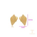 نمای مدل قفل و اتصالات گوشواره ژوپینگ وزن 1.2 گرم کد 80348