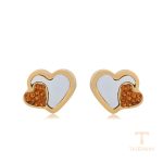 گوشواره ژوپینگ رنگ طلایی طرح طلا ۱۴ عیار کد A00873156
