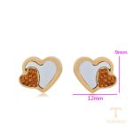 نمای نزدیک گوشواره ژوپینگ مناسب پوست حساس کد A00873156