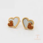 نمای مدل قفل و اتصالات گوشواره ژوپینگ وزن 2 گرم کد A00873156