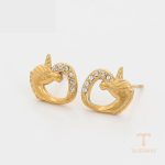 نمای مدل قفل و اتصالات گوشواره ژوپینگ وزن 1.83 گرم کد A00903143