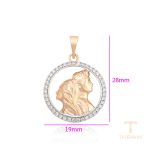 نمای نزدیک اویز ژوپینگ رنگ ثابت کد S000111764