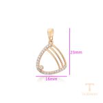 نمای نزدیک اویز ژوپینگ رنگ ثابت کد X000662253