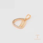 جزییات و نمای نزدیک اویز ژوپینگ طول Free وزن 1.04 گرم کد X000662253