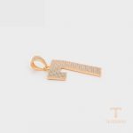 نمای نزدیک اویز ژوپینگ رنگ ثابت کد X000716963