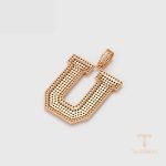 نمای نزدیک اویز ژوپینگ نگین‌دار کد X000760232