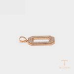 اویز ژوپینگ رنگ طلایی طرح طلا ۱۸ عیار کد X000760234