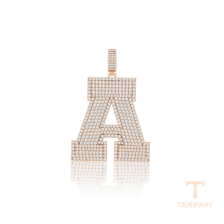 اویز ژوپینگ رنگ طلایی طرح طلا ۱۸ عیار نگین‌دار کد X000760238