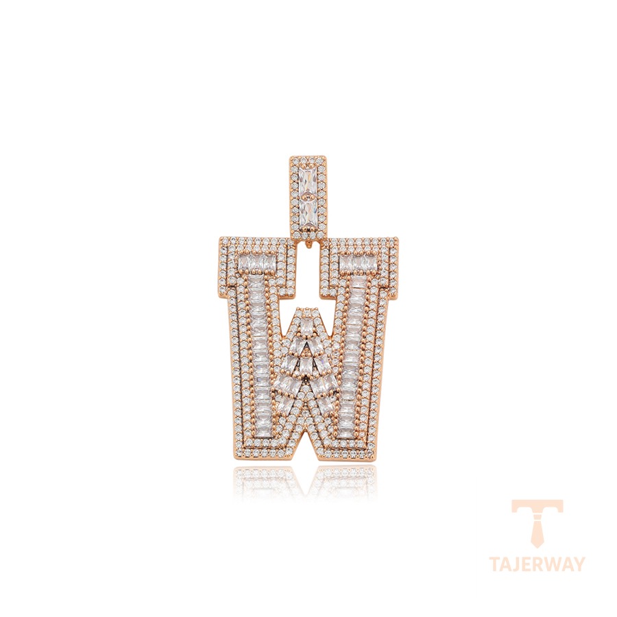 اویز ژوپینگ رنگ طلایی طرح طلا ۱۸ عیار نگین‌دار کد X000800257