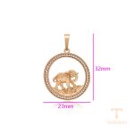 جزییات و نمای نزدیک اویز ژوپینگ طول Free وزن 3.2 گرم کد X000878135