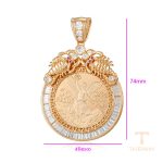 نمای نزدیک اویز ژوپینگ نگین‌دار کد X000899676