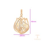 نمای نزدیک اویز ژوپینگ نگین‌دار کد 14P2521932