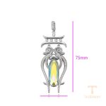 نمای نزدیک اویز ژوپینگ نگین‌دار رنگ ثابت کد 32905