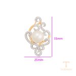 نمای نزدیک اویز ژوپینگ نگین‌دار کد A00363984