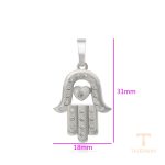 نمای نزدیک اویز ژوپینگ نگین‌دار کد A00622478
