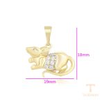 جزییات و نمای نزدیک اویز ژوپینگ وزن 1.64 گرم کد A00911906