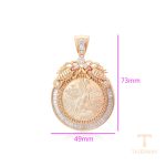 نمای نزدیک اویز ژوپینگ نگین‌دار کد A00914820