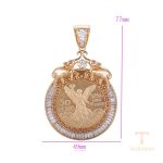 نمای نزدیک اویز ژوپینگ نگین‌دار کد A00915694