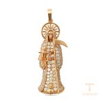 نمای نزدیک اویز ژوپینگ نگین‌دار کد A00915732