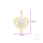 نمای نزدیک اویز ژوپینگ نگین‌دار کد S00020432