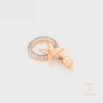 نمای نزدیک اویز ژوپینگ نگین‌دار رنگ ثابت کد S00164082