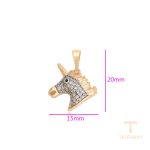 جزییات و نمای نزدیک اویز ژوپینگ وزن 1.18 گرم کد X000009020