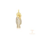 نمای نزدیک اویز ژوپینگ نگین‌دار رنگ ثابت کد X000441470