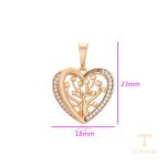 نمای نزدیک اویز ژوپینگ نگین‌دار کد X000458883