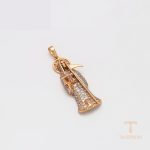 جزییات و نمای نزدیک اویز ژوپینگ طول Free وزن 9 گرم کد X000660095