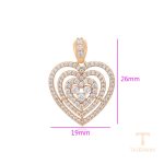 جزییات و نمای نزدیک اویز ژوپینگ طول Free وزن 2.37 گرم کد X000684648
