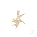 نمای نزدیک اویز ژوپینگ نگین‌دار کد X000687470